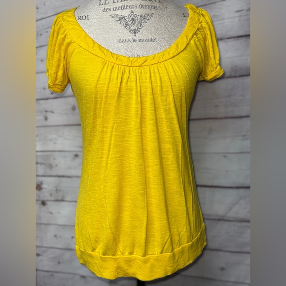 American Dream Tops - American Dream Bright Yellow Blouse